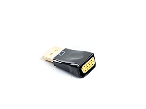 Lanberg AD-0001-BK Displayport 1.1A (19Pol) Stecker auf Vga (19Pol) Buchse Adapter schwarz von Lanberg