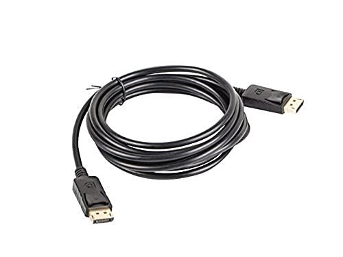 Lanberg CA-DPDP-10CC-0030-BK Displayport 1.1A (19Pol) Stecker auf Displayport (19Pol) Stecker 4K Kabel, 3m schwarz von Lanberg