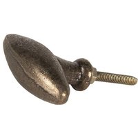 Großer Schubladengriff Knauf Metall Gold Antik 55 cm von landhausimpressionen