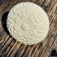 Möbelknauf Keramik Natur Ornament Knauf Schrankgriff Möbelknopf von landhausimpressionen