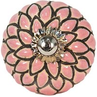 Schubladengriff Knauf Möbelknopf Keramik Rose Blätter Grün Silber Schrankgriff Schubladengriff Knauf Möbelknopf Keramik Rose Blätter Grün Silber Schrankgriff von landhausimpressionen
