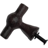 Schwerer Möbelgriff T-Griff Gusseisen Dunkel Antik 54 cm Schwerer Möbelgriff T-Griff Gusseisen Dunkel Antik 54 cm von landhausimpressionen