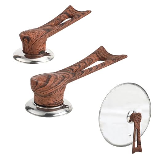 2 StüCk Topfdeckelgriffe Ersatzgriffe Topfdeckelgriff Aus Holz 15/12cm Kann Stehen Universal Topfdeckel Holz ErsatzknöPfe FüR Glasdeckel Pfannendeckel von landscape lights2K