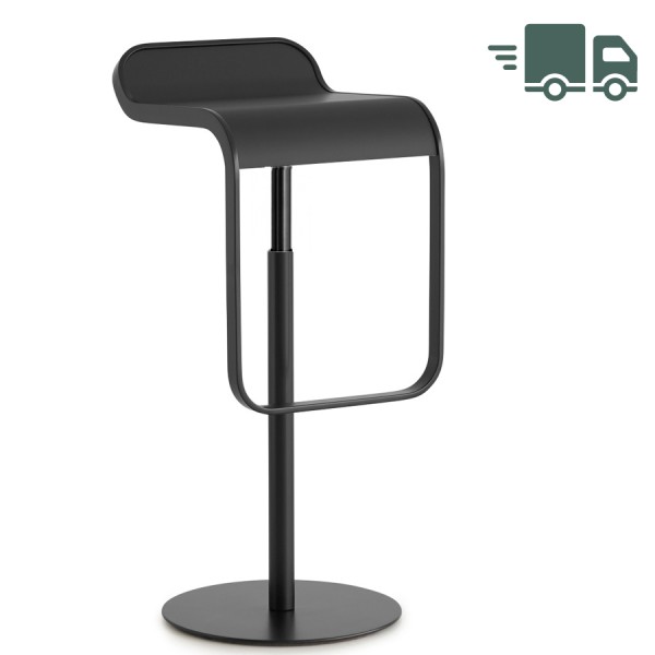 lapalma LEM S80 Barhocker | Sitz Laminat Fenix schwarz | Gasfeder schwarz | G... von lapalma