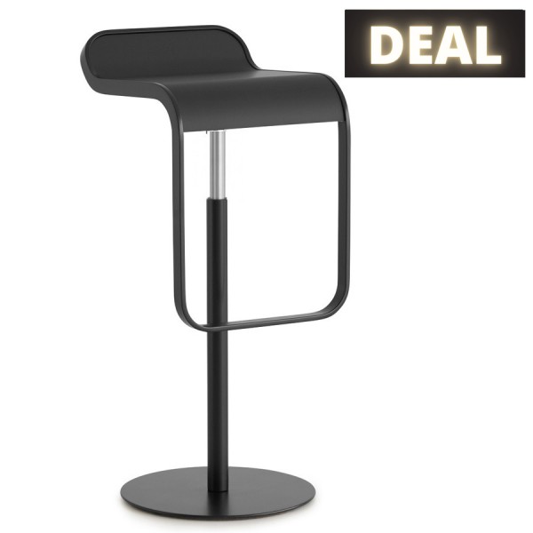 lapalma LEM S80 Barhocker | Sitz Laminat Fenix schwarz | Gestell schwarz | Ga... von lapalma