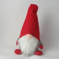Gnome Türclip Hut Rot Körper Grau cm 45 von laquilashopping