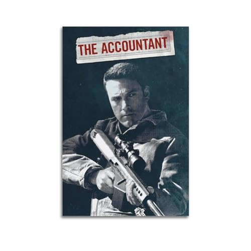 larn Filmposter "The Accountant", Raumdekoration, ästhetisches Poster, künstlerisches Poster für Schlafzimmer, Wohnzimmer, Wände, 30 x 45 cm, ungerahmt von larn