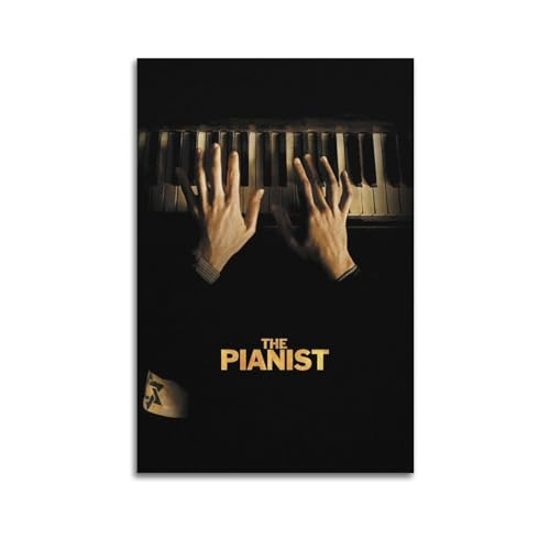 larn Filmposter "The Pianist", Raumdekoration, ästhetisches Poster, künstlerisches Poster für Schlafzimmer, Wohnzimmer, Wände, 50 x 75 cm, ungerahmt von larn