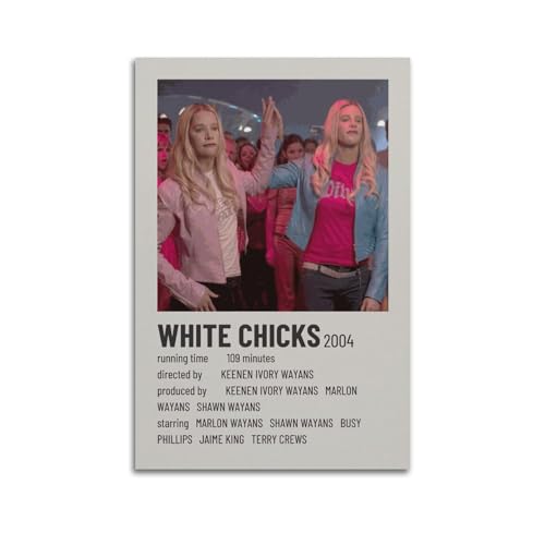 larn Filmposter "White Chicks", Raumdekoration, ästhetisches Poster, künstlerisches Poster für Schlafzimmer, Wohnzimmer, Wände, 40 x 60 cm, ungerahmter Stil von larn