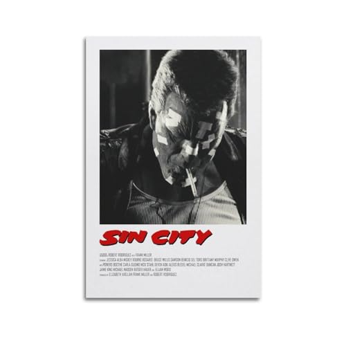 larn Sin City Filmposter auf Leinwand, Raumdekoration, ästhetisches Poster, künstlerisches Poster für Schlafzimmer, Wohnzimmer, Wände, 20 x 30 cm, ungerahmt von larn