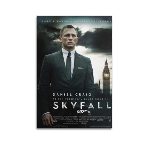 larn Skyfall Film-Leinwand-Poster, Raumdekoration, ästhetisches Poster, künstlerisches Poster für Schlafzimmer, Wohnzimmer, Wände, 40 x 60 cm, ungerahmt larn Skyfall Film-Leinwand-Poster, Raumdekoration, ästhetisches Poster, künstlerisches Poster für Schlafzimmer, Wohnzimmer, Wände, 40 x 60 cm, ungerahmt von larn