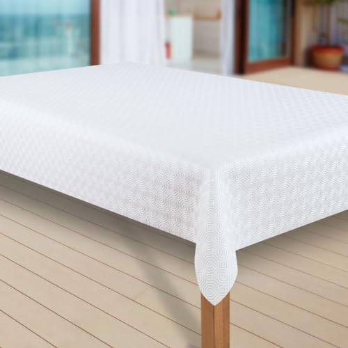 Tischdecke Molton Tischläufer Tischpolster Tischschoner Tischunterlage PVC abwaschbare Tischdecke Wasserabweisend Schutz |79|, Muster:Molton, Größe:140x300 cm von laro