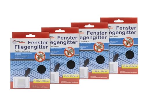 laro Fenster Fliegengitter mit Klettband selbstklebend schwarz 4/8/16/24/48/72/96 STK Insektenschutz/Pollenschutz ohne Bohren, Muster:Schwarz, Anzahl:8 laro Fenster Fliegengitter mit Klettband selbstklebend schwarz 4/8/16/24/48/72/96 STK Insektenschutz/Pollenschutz ohne Bohren, Muster:Schwarz, Anzahl:8 von laro