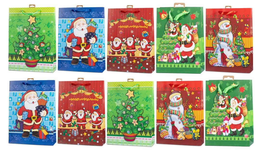laro Geschenkbox Laro 3D Geschenktaschen Geschenktüten Weihnachten10/20/40/100stk Jumbo (40 St) von laro