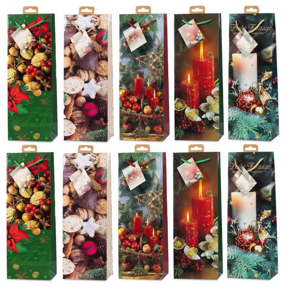 laro Geschenkbox Laro Geschenktaschen Geschenktüten Weihnachten 10/20/40/100stk (10 St) von laro