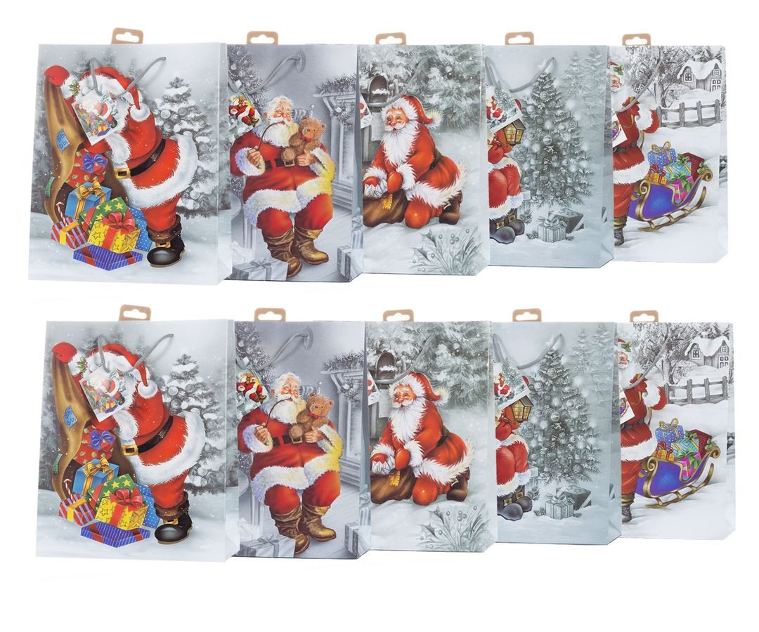 laro Geschenkbox Laro Geschenktaschen Geschenktüten Weihnachten 10/20/40/100stk Large (10 St) von laro