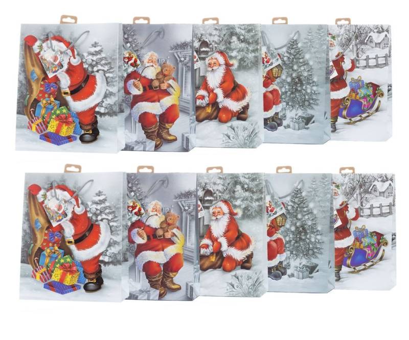 laro Geschenkbox Laro Geschenktaschen Geschenktüten Weihnachten 10/20/40/100stk Large (10 St) von laro