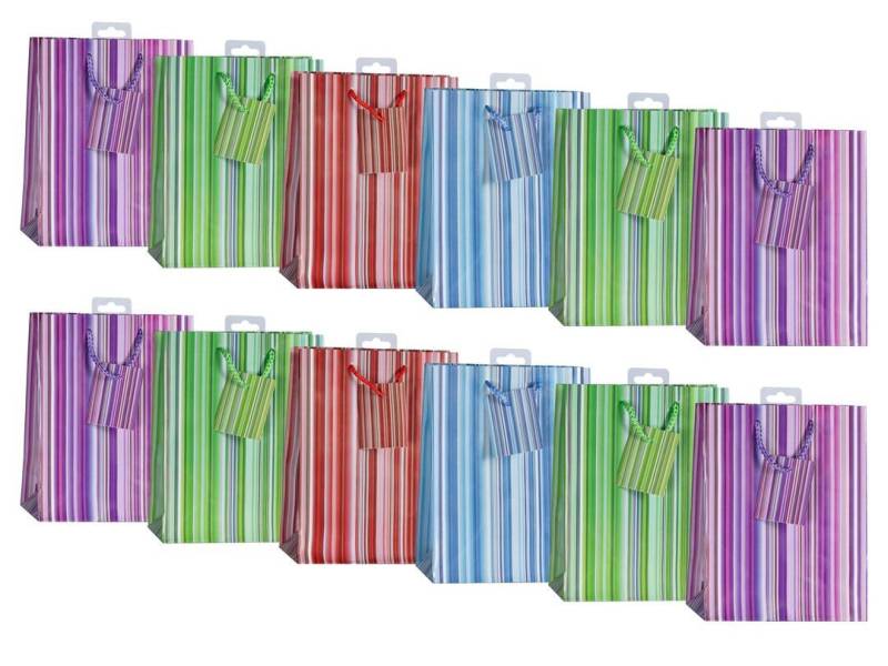 laro Geschenkbox Medium Tragetaschen 10-100 Stk Medium Stripes laro Geschenkbox Medium Tragetaschen 10-100 Stk Medium Stripes von laro