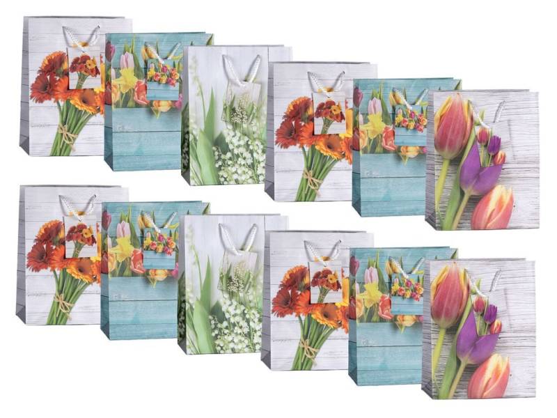 laro Geschenkbox Medium Tragetaschen 10-100 Stk Medium Stripes von laro