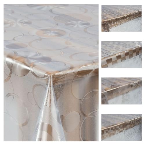 laro Premium Line 0,3mm weich transparente Tischdecke Folie Transparent Muster Tischschutz Schutzfolie Abwaschbar PVC, Muster:Folie Transparent Kreise, Größe:110x200 laro Premium Line 0,3mm weich transparente Tischdecke Folie Transparent Muster Tischschutz Schutzfolie Abwaschbar PVC, Muster:Folie Transparent Kreise, Größe:110x200 von laro