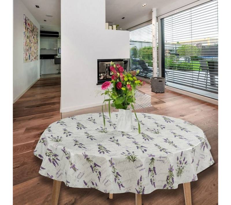 laro Tischdecke Wachstuch-Tischdecken Abwaschbar Blumen Lavendel Lila Rund 140cm laro Tischdecke Wachstuch-Tischdecken Abwaschbar Blumen Lavendel Lila Rund 140cm von laro