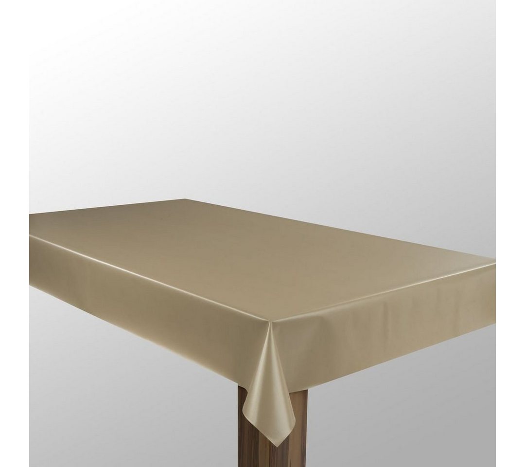 laro Tischdecke Wachstuch-Tischdecken Abwaschbar Beige Hochglanz rechteckig von laro