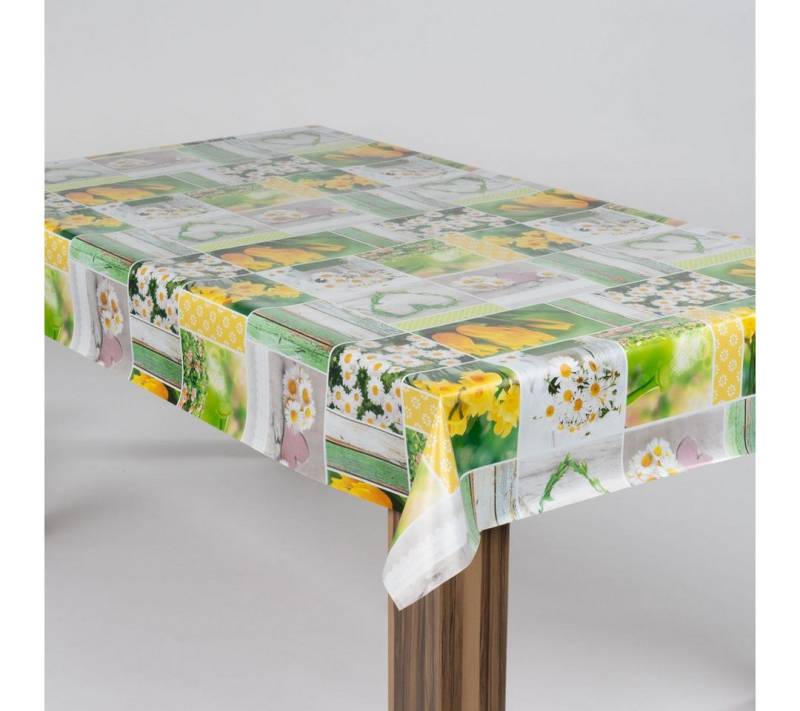 laro Tischdecke laro Wachstuch-Tischdecke Wachstischdecke Blumen Tulpen Margeriten laro Tischdecke laro Wachstuch-Tischdecke Wachstischdecke Blumen Tulpen Margeriten von laro