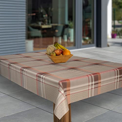 laro Wachstuch-Tischdecke Abwaschbar Garten-Tischdecke Wachstischdecke PVC Plastik-Tischdecken Eckig Meterware Wasserabweisend Abwischbar, Muster:Karo Braun Beige, Größe:110x240 laro Wachstuch-Tischdecke Abwaschbar Garten-Tischdecke Wachstischdecke PVC Plastik-Tischdecken Eckig Meterware Wasserabweisend Abwischbar, Muster:Karo Braun Beige, Größe:110x240 von laro