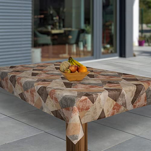 laro Wachstuch-Tischdecke Abwaschbar Garten-Tischdecke Wachstischdecke PVC Plastik-Tischdecken Eckig Meterware Wasserabweisend Abwischbar, Muster:Mediteran Karo Braun, Größe:110x220 laro Wachstuch-Tischdecke Abwaschbar Garten-Tischdecke Wachstischdecke PVC Plastik-Tischdecken Eckig Meterware Wasserabweisend Abwischbar, Muster:Mediteran Karo Braun, Größe:110x220 von laro