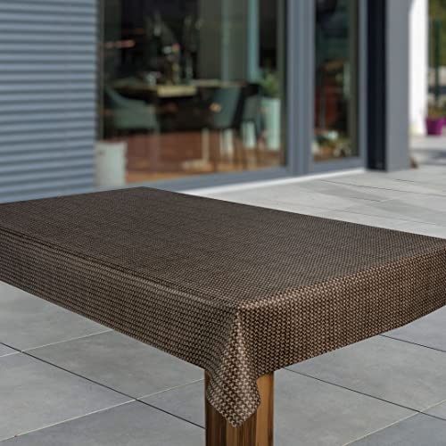 laro Wachstuch-Tischdecke Abwaschbar Garten-Tischdecke Wachstischdecke PVC Plastik-Tischdecken Eckig Meterware Wasserabweisend Abwischbar, Muster:Raster Braun Beige, Größe:130x180 laro Wachstuch-Tischdecke Abwaschbar Garten-Tischdecke Wachstischdecke PVC Plastik-Tischdecken Eckig Meterware Wasserabweisend Abwischbar, Muster:Raster Braun Beige, Größe:130x180 von laro