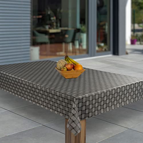 laro Wachstuch-Tischdecke Abwaschbar Garten-Tischdecke Wachstischdecke PVC Plastik-Tischdecken Eckig Meterware Wasserabweisend Abwischbar, Muster:Raster Grau 3D, Größe:140x240 laro Wachstuch-Tischdecke Abwaschbar Garten-Tischdecke Wachstischdecke PVC Plastik-Tischdecken Eckig Meterware Wasserabweisend Abwischbar, Muster:Raster Grau 3D, Größe:140x240 von laro