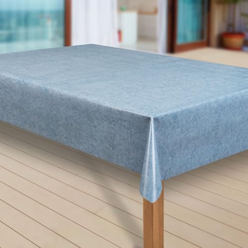 laro Wachstuch-Tischdecke Abwaschbar Garten-Tischdecke Wachstischdecke PVC Plastik-Tischdecken Eckig Meterware Wasserabweisend Abwischbar, Muster:Uni blau meliert, Größe:90x90 cm laro Wachstuch-Tischdecke Abwaschbar Garten-Tischdecke Wachstischdecke PVC Plastik-Tischdecken Eckig Meterware Wasserabweisend Abwischbar, Muster:Uni blau meliert, Größe:90x90 cm von laro