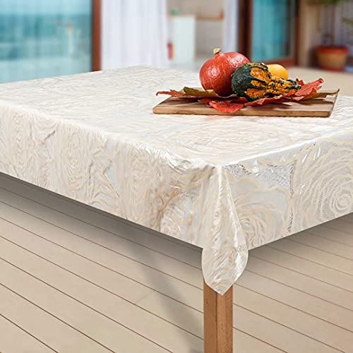 laro Wachstuch-Tischdecke Abwaschbar Garten-Tischdecke Wachstischdecke PVC Plastik-Tischdecken Eckig Meterware Wasserabweisend Abwischbar, Muster:Vinyl Beige, Größe:100-100 cm laro Wachstuch-Tischdecke Abwaschbar Garten-Tischdecke Wachstischdecke PVC Plastik-Tischdecken Eckig Meterware Wasserabweisend Abwischbar, Muster:Vinyl Beige, Größe:100-100 cm von laro