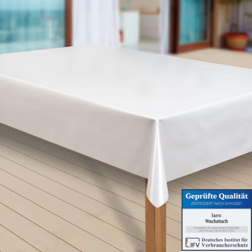 laro Wachstuch-Tischdecke Abwaschbar Garten-Tischdecke Wachstischdecke PVC Plastik-Tischdecken Eckig Meterware Wasserabweisend Abwischbar |26|, Muster:Uni weiß, Größe:140x2000 laro Wachstuch-Tischdecke Abwaschbar Garten-Tischdecke Wachstischdecke PVC Plastik-Tischdecken Eckig Meterware Wasserabweisend Abwischbar |26|, Muster:Uni weiß, Größe:140x2000 von laro