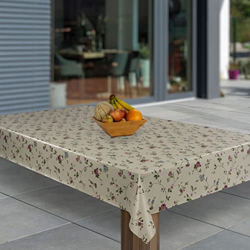 laro Wachstuch-Tischdecke Abwaschbar Garten-Tischdecke Wachstischdecke PVC Plastik-Tischdecken Eckig Meterware Wasserabweisend Abwischbar AP, Muster:Beige Blumen Sträucher, Größe:140x180 laro Wachstuch-Tischdecke Abwaschbar Garten-Tischdecke Wachstischdecke PVC Plastik-Tischdecken Eckig Meterware Wasserabweisend Abwischbar AP, Muster:Beige Blumen Sträucher, Größe:140x180 von laro