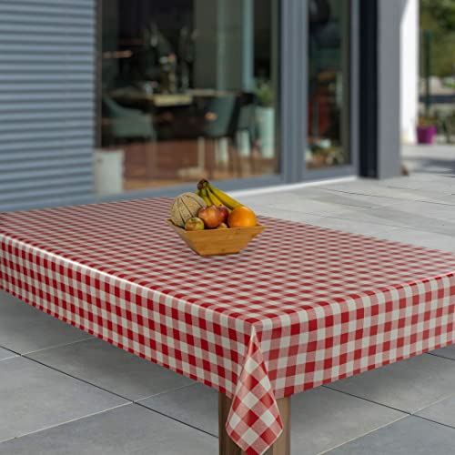 laro Wachstuch-Tischdecke Abwaschbar Garten-Tischdecke Wachstischdecke PVC Plastik-Tischdecken Eckig Meterware Wasserabweisend Abwischbar AP, Muster:Rot Weiß Karo, Größe:140x2000 laro Wachstuch-Tischdecke Abwaschbar Garten-Tischdecke Wachstischdecke PVC Plastik-Tischdecken Eckig Meterware Wasserabweisend Abwischbar AP, Muster:Rot Weiß Karo, Größe:140x2000 von laro