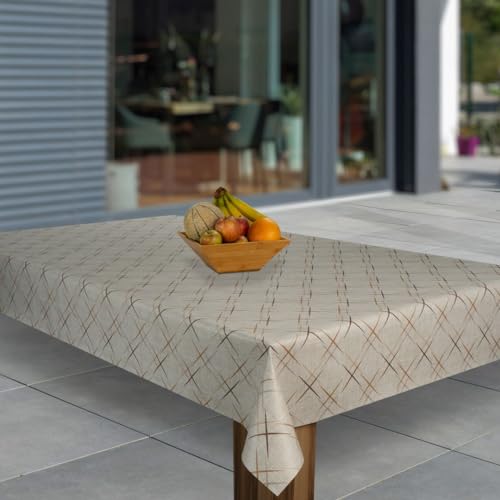 laro Wachstuch-Tischdecke Abwaschbar Garten-Tischdecke Wachstischdecke PVC Plastik-Tischdecken Eckig Meterware Wasserabweisend Abwischbar G03, Muster:Kreuze Braun Grau, Größe:90x120 laro Wachstuch-Tischdecke Abwaschbar Garten-Tischdecke Wachstischdecke PVC Plastik-Tischdecken Eckig Meterware Wasserabweisend Abwischbar G03, Muster:Kreuze Braun Grau, Größe:90x120 von laro