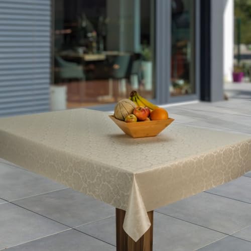 laro Wachstuch-Tischdecke Abwaschbar Garten-Tischdecke Wachstischdecke PVC Plastik-Tischdecken Eckig Meterware Wasserabweisend Abwischbar GAE, Muster:Geprägt Relief Blumen Beige, Größe:118x260 laro Wachstuch-Tischdecke Abwaschbar Garten-Tischdecke Wachstischdecke PVC Plastik-Tischdecken Eckig Meterware Wasserabweisend Abwischbar GAE, Muster:Geprägt Relief Blumen Beige, Größe:118x260 von laro