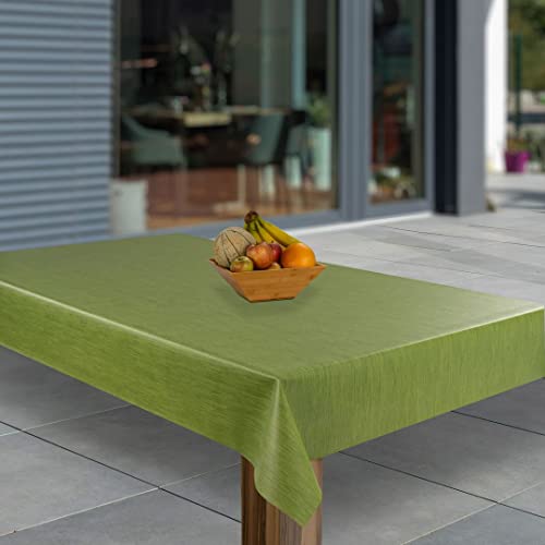 laro Wachstuch-Tischdecke Abwaschbar Garten-Tischdecke Wachstischdecke PVC Plastik-Tischdecken Eckig Meterware Wasserabweisend Abwischbar GAE, Muster:Grün Leinenoptik, Größe:140x220 laro Wachstuch-Tischdecke Abwaschbar Garten-Tischdecke Wachstischdecke PVC Plastik-Tischdecken Eckig Meterware Wasserabweisend Abwischbar GAE, Muster:Grün Leinenoptik, Größe:140x220 von laro