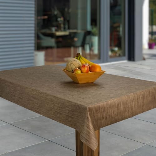 laro Wachstuch-Tischdecke Abwaschbar Garten-Tischdecke Wachstischdecke PVC Plastik-Tischdecken Eckig Meterware Wasserabweisend Abwischbar GAE, Muster:Leinenoptik Beige Weiß Braun, Größe:130x280 laro Wachstuch-Tischdecke Abwaschbar Garten-Tischdecke Wachstischdecke PVC Plastik-Tischdecken Eckig Meterware Wasserabweisend Abwischbar GAE, Muster:Leinenoptik Beige Weiß Braun, Größe:130x280 von laro