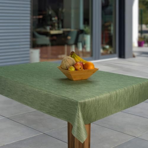 laro Wachstuch-Tischdecke Abwaschbar Garten-Tischdecke Wachstischdecke PVC Plastik-Tischdecken Eckig Meterware Wasserabweisend Abwischbar GAE, Muster:Leinenoptik Grün, Größe:118x130 laro Wachstuch-Tischdecke Abwaschbar Garten-Tischdecke Wachstischdecke PVC Plastik-Tischdecken Eckig Meterware Wasserabweisend Abwischbar GAE, Muster:Leinenoptik Grün, Größe:118x130 von laro