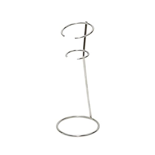 1 Stück Milchaufschäumer Ständer Milchaufschäumer Halter Edelstahl Kaffee Aufschäumer Ständer Kaffee Aufschäumer Halter Eierschlägel Ständer für Handaufschäumer, Silber von lasenersm