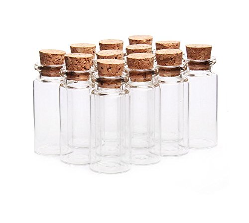 10Pcs/10ML Leer Probe Gläser Ampullen Glas Flaschen Gläser Fläschchen Fall Behälter mit Korkverschluss für Nachricht Hochzeiten Wish Schmuck Party Gefälligkeiten,Transparent 10Pcs/10ML Leer Probe Gläser Ampullen Glas Flaschen Gläser Fläschchen Fall Behälter mit Korkverschluss für Nachricht Hochzeiten Wish Schmuck Party Gefälligkeiten,Transparent von lasenersm