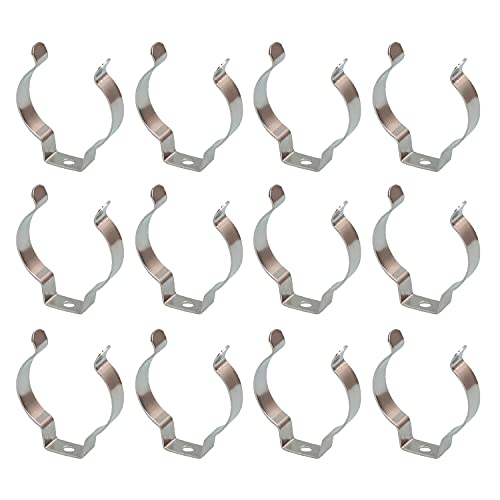 12 Stück LED Lichtröhre Halter Clips Edelstahl T12 U Clips Halter Halterung für LED Leuchtstoffröhre LED Lichtröhre Halterung Halter Ohne Schrauben von lasenersm