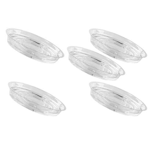 5 Stück Untersetzer aus Kunststoff, Blumentopf-Untersetzer, Untersetzer, Blumentopf-Untersetzer, Blumentopf-Abtropfschale, Blumentopf-Tropfschale (transparent, 25,4 cm) von lasenersm