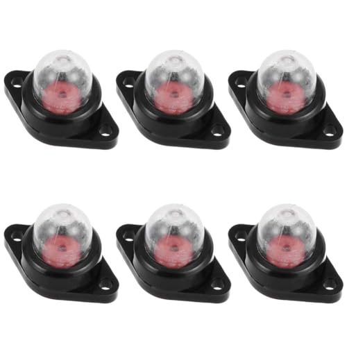 6 Stück Primer Bulb Primer Bulb Pump Carburetor Primer Bulb Pump Chainsaw Primer Bulb Pump Chainsaw Carburetor Primer Bulb Pump Fuel Pump Oil Bubble Fuel Primer Bulb With Base, Black von lasenersm