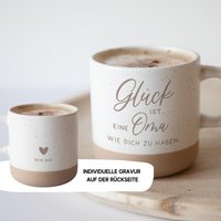 Personalisierte Tasse Für Oma - Keramik Weihnachten | Geschenk Von Enkel Kaffeetasse Weihnachtsgeschenk Sie Steingut von laserheldenshop