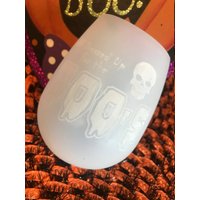 Halloween Silikon Weinglas "All Dressed Up For The Boo's" Halloween Silikon Weinglas "All Dressed Up For The Boo's" von laserprintedproducts
