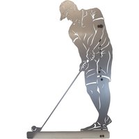 Figur Golfer Ca. 80 cm Gartenstecker Rost-Deko von lasertechniknord
