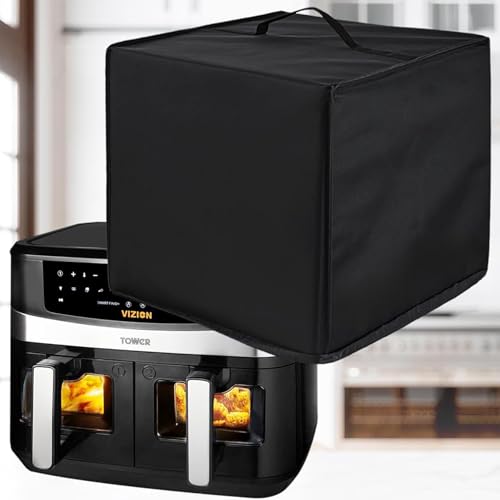 Staubschutz für Luftfritteusen, kompatibel mit Ninja AF400UKCP /AF400UK, für Tower T17088 / T17100 Vortx 9L / EMtronics EMAFDD 9L AirFryer, wasserdichte und staubdichte Nylon-Luftfritteusenabdeckung von lasesasies